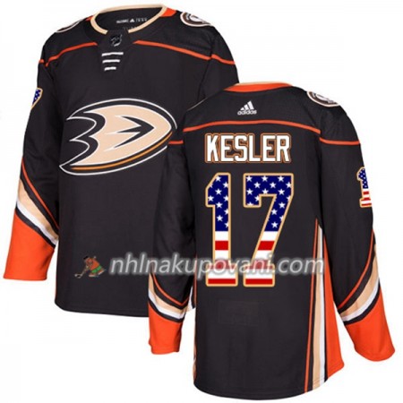 Anaheim Ducks Dresy Ryan Kesler 17 2017-2018 USA Flag Fashion Černá Adidas Authentic - Pánské